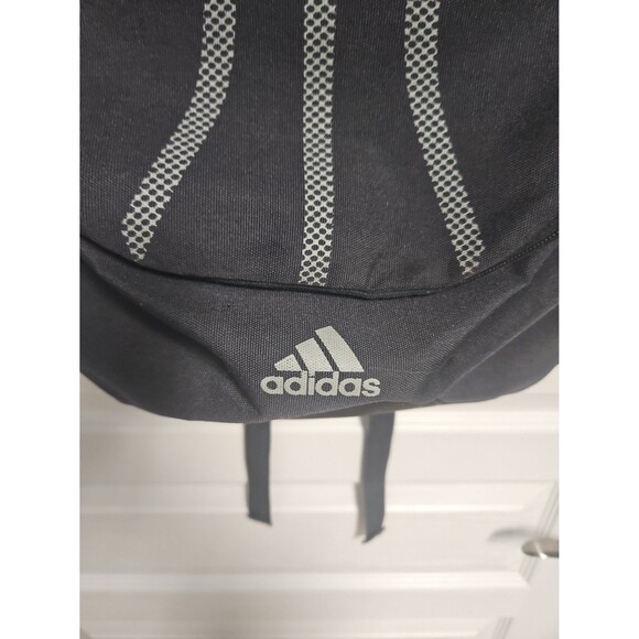 Adidas retro logo 3 Stripe Backpack in Navy - Picture 2 of 12